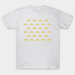 Yellow rainbow pattern T-Shirt